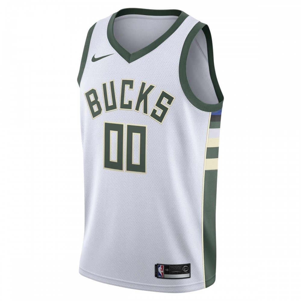 Milwaukee Bucks 2020/21 Swingman Custom Jersey - Association Edition - White-Pro Kit Vault | Brand New 26/27 Sports Jerseys